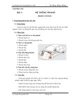 Giáo trình hệ thống Phanh trên ô tô