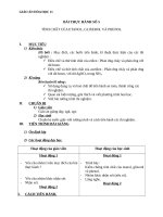 Giáo án Hóa học 11 bài 43: Thực hành tính chất hóa học của Etanol, Glixerol và Phenol