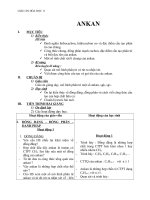 Giáo án Hóa học 11 bài 25: Ankan