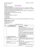 Giáo án Trả bài viết số 1 - lớp 11