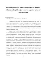 Research proposal of Tesol 2018