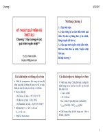 KT quá trình thiết bị 2 - Chương 1: Đại cương về các quá trình truyền nhiệt