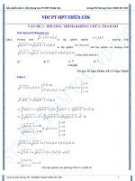 Vấn đề 3 phương trình không chứa tham số phần 1 