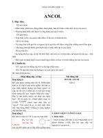 Giáo án Hóa học 11 bài 40: Ancol
