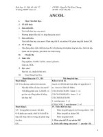 Giáo án Hóa học 11 bài 40: Ancol