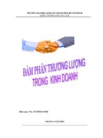 DAM PHAN TRONG KINH DOANH Negotiationmanual