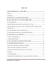 lý thuyết nhận thức hành vi