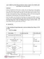 Quy trình lập kế hoạch hàng năm và báo cáo thống kế tại công ty CP ô tô TMT 