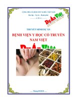 Dự án đầu tư bệnh viện y học cổ truyền nam việt tỉnh khánh hòa 