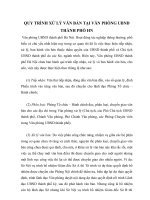 Quy trình xử lý văn bản tại văn phòng UBND thành phố HN 