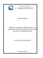 Kiểm soát nội bộ hoạt động tín dụng tại NHTMCP công thương việt nam   chi nhánh đà nẵng 