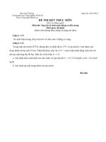 Đề thi Nguyên lý tính toán động cơ đốt trong