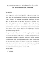 quy trình lập và quản lý tiến độ thi công công trình xây dựng tại tổng công ty sông đà 