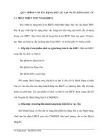 Quy trình cấp tín dụng bán lẻ tại ngân hàng đầu tư và phát triển việt nam (BIDV)