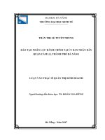 Đào tạo nhân lực hành chính tại UBND quận cẩm lệ, thành phố đà nẵng 