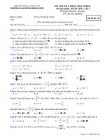 de kiem tra 1 tiet giai tich 12 chuong 1 trac nghiem 