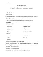 Giáo án Hóa học 11 bài 47: Thực hành tính chất của Anđehit và Axit cacboxylic