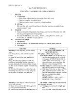 Giáo án Hóa học 11 bài 47: Thực hành tính chất của Anđehit và Axit cacboxylic