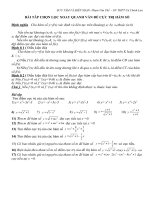 BÀI tập về cực TRỊ của  hàm số