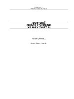 Quy chế sử dụng xe máy thiết bị