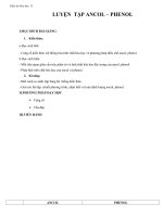 Giáo án Hóa học 11 bài 42: Luyện tập dẫn xuất Halogen, Ancol và Phenol