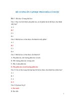 De cuong on tap hoa ly duoc dap an