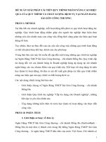 đề xuất giải pháp cải tiến quy trình nhằm nâng cao hiệu quả của quy trình và chất lượng dịch vụ tại ngân hang sài gòn công thương 