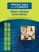 Periodic table of the elements alkali  alkline earth metals 