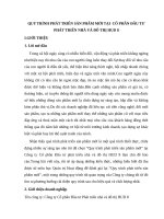 Quy trình phát triển sản phẩm mới tại  cổ phần đầu tư phát triển nhà và đô thị HUD 8 