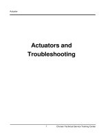 Cơ cấu chấp hành hệ thống phun xăng điện tử và cách kiểm tra