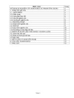 Vận dụng kiến thức hoá học để giải thích các hiện tượng trong tự nhiên và cuộc sống trong dạy học nhằm nâng cao kết quả học hóa học của học sinh lớp 910 trường THCS Hùng Vương.