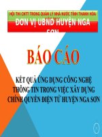 Báo cáo trung tâm hành chính công tỉnh thanh Hóa