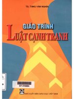 Giáo trình luật cạnh tranh (NXB giáo dục 2009)   tăng văn nghĩa, 210 trang 