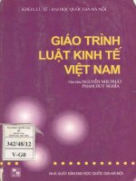 Giáo trình luật kinh tế việt nam (NXB đại học quốc gia 2001)   nguyễn như phát, 389 trang 