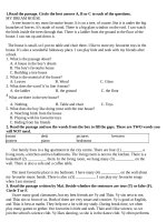 exam unit 1+2 lớp 6 bài tập kiểm tra tiếng anh lớp 6