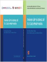 Thành lập và đăng ký tư cách pháp nhân (NXB tư pháp 2010)   nhiều tác giả, 91 trang 