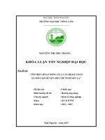 Tìm hiểu hoạt động của cán bộ kế toán xã Sốp Cộp  huyện Sốp Cộp  tỉnh Sơn La (Khóa luận tốt nghiệp)