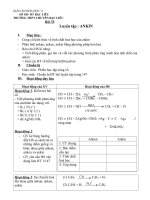 Giáo án Hóa học 11 bài 33: Luyện tập Ankin