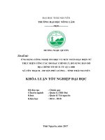 ứng dụng công nghệ tin học và máy toàn đạc điện tử thực hiện công tác đo đạc chỉnh lý, bổ sung bản đồ địa chính tờ số 32 tỷ lệ 11000 xã yên trạch   huyện p