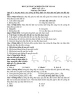 BÀI tập TRẮC NGHIỆM ôn THI vào 10 môn vật lý 9