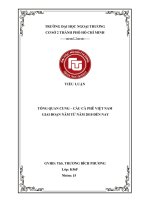 Tiểu luận cung cầu thị trường cà phê