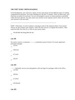 THI THỬ TOEIC PHẦN READING