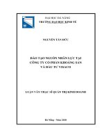 “Đào tạo nguồn nhân lực tại công ty cổ phần khoáng sản và đầu tư visaco