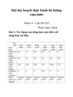 Thực hành đo lường cảm biến  (trường DHSPKT ND)