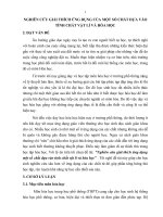 tRẢI NGHIỆM SANG TẠO: NGHIÊN CỨU GIẢI THÍCH ỨNG DỤNG CỦA MỘT SỐ CHẤT DỰA VÀO TÍNH CHẤT VẬT LÍ VÀ HÓA HỌC