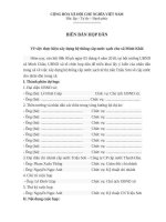 Biên bản họp dân minh châu