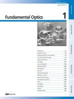 Tài liệu Fundamental optics