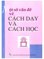 Một số vấn đề cách dạy và cách học (NXB đại học quốc gia 2002)   nguyễn cảnh toàn, 270 trang 