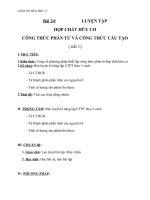 Giáo án Hóa học 11 bài 24: Luyện tập  Hợp chất hữu cơ, công thức phân tử và công thức cấu tạo