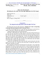 Bài thu hoạch bồi dưỡng theo tiêu chuẩn chức danh nghề nghiệp giáo viên THCS hạng I